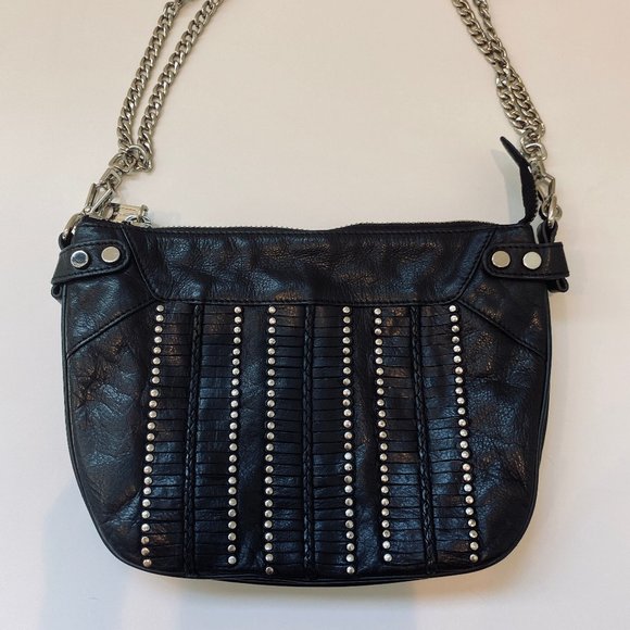 Rebecca Minkoff Studded Leather Shoulder Handbag - Picture 6 of 11